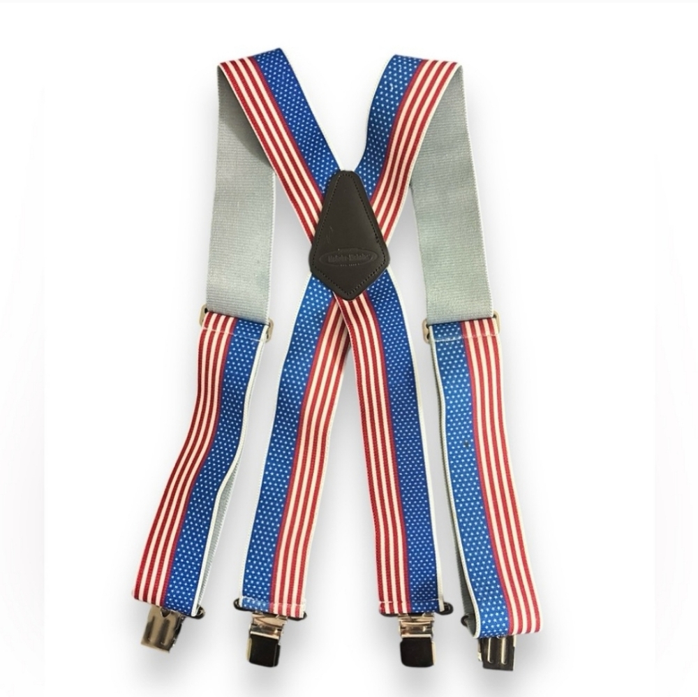 MCGUIRE-NICHOLAS Heavy Duty Suspenders Flag Design